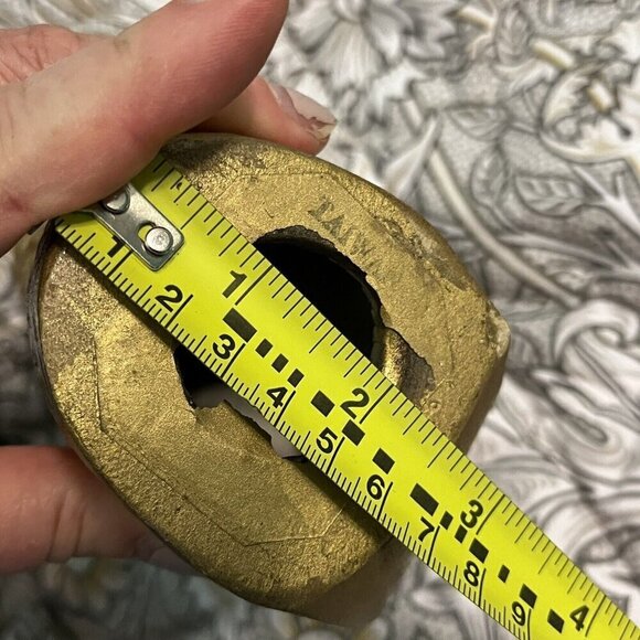 2 Vintage Christmas Angels  9"  Figurines Taiwan Gold Gowns Musical Instruments - Picture 13 of 14